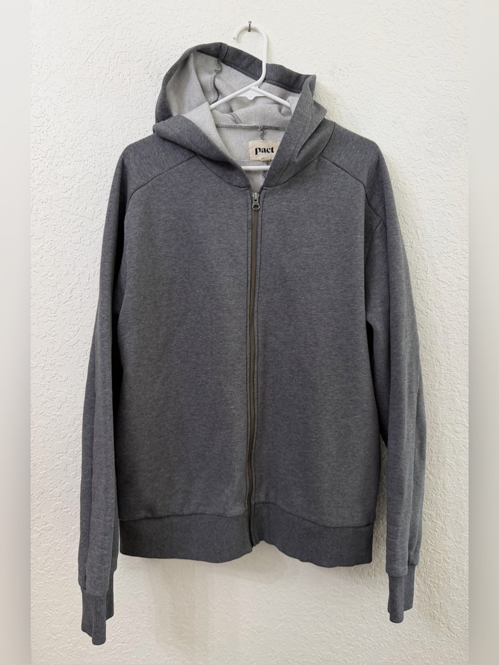 PACT - Front Zip Organic Cotton Hoodie Jacket - XL